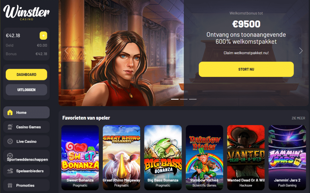 winstler welkomstbonus casino nederland