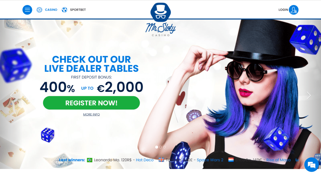 online casino bonus zonder storting - Mr Sloty